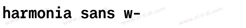harmonia sans w字体转换 harmonia sans w字体转换